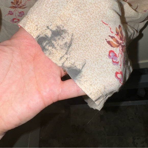 Women’s Vintage April Cornell Tan Cream Soft Floral Tank Top Maxi Dress Size: S - Picture 9 of 16